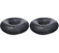 Skana Chambre à air 350/400 x 4 Valve coudée, Noir (Lot de 2)