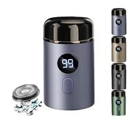 Skandara Shaver, Skandara Pro Mini Portable Electric Shaver For Men, 2025 Waterproof Beard Shavers, USB Rechargeable Foil Razor, With LED Display(Blue)