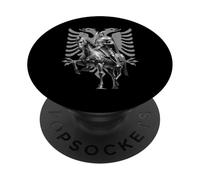 Skanderbeg Drapeau de l'Albanie et du Kosovo pour Un Fier PopSockets PopGrip Adhésif