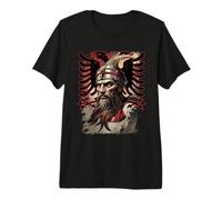 Skanderbeg Drapeau de l'Albanie et du Kosovo pour Un Fier T-Shirt Haut de Gamme