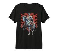 Skanderbeg Drapeau de l'Albanie et du Kosovo pour Un Fier T-Shirt Haut de Gamme