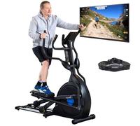 skandika CardioCross Carbon Champ - Vélo elliptique - Bluetooth - 19 Prog - Max. 150 kg - 32 niveaux de résistance