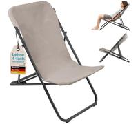 Skandika Chaise de Camping Solmo | Chaise Pliante pour Le Camping, Dossier réglable, Structure Acier, Max 120 kg, prémontée, compacte | Chaise pour Jardin, Festival, Balcon