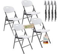 Skandika Chaise Pliante MASI | Siège Pliant, Lot de 4, Poids : 4 kg, Max 150 kg, résistante aux intempéries, Montage sans Outils | Chaise de Camping Pliante, pour Festivals, Jardin, Balcon