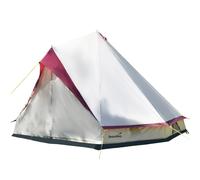Skandika Comanche Tente Tipi | Tente de Camping 8 Personnes, Sol Cousu, avec/sans système de Fermeture éclair, Hauteur 2,5 m, imperméable | Tente Indienne, Glamping (Paroi latérale enroulable (beige))