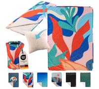 Skandika Couverture de Camping Liva | Couverture 4 en 1, 200 x 135 cm, Plaid, Sac de Couchage, Oreiller, Dessous Fourrure synthétique, Rembourrage Polyester, imperméable | Accessoires Camping