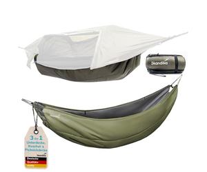 Skandika Couverture pour tente hamac Rian | Underquilt pour hamac de camping, 220 g/m², rembourrage en microfibre, 237 × 110 cm, 1,3 kg, lavable en machine, matelassage, hamac, tente, tente d'arbre