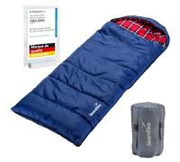 Skandika Dundee Junior - Sac de Couchage Enfant rectangulaire - 175 x70 cm (Bleu)