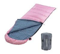 Skandika Dundee Sac de Couchage en Flanelle | Sac de Couchage en Coton pour Adulte, couplable, 3 Saisons, jusqu'à -20 °C, 220 x 80 cm, pour l'hiver, Le Camping, la randonnée (Rose/Zip à Gauche)