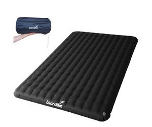 Skandika Elite Air Double | Matelas Gonflable Double 2 Personnes, 200 x 135 cm, Valve puissante, 16 cm de Hauteur, Ultra léger, Sac de Transport | pour Camping et randonnée