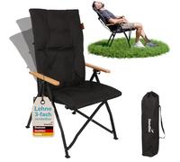 Skandika Fauteuil de Camping Nojata | Chaise de Camping Pliable, Dossier réglable 3 Positions, léger 5,2 kg, Max 120 kg | Chaise Pliante pour Exterieur, Jardin, Festival, Balcon