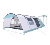 Skandika Hafslo Sleeper Protect | Tente Tunnel de Camping 4/5 Personnes, imperméable, Sol Cousu, Colonne d'eau de 5000 mm, auvent et Cabine de Couchage Sombre | Tente familiale