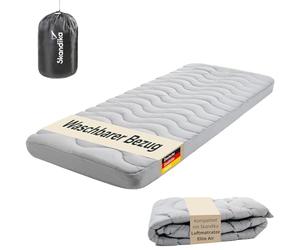 Skandika Housse pour Matelas Elite Air Single | Surmatelas, 200 x 75 x 16 cm, Remplissage Polyester, Doux, Respirant, Lavable, avec Fermeture éclair | Housse de Protection pour Matelas