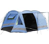 Skandika Kambo Tente Tunnel pour 4 Personnes | Cabine Sombre avec revêtement argenté, Colonne d'eau de 3000 mm, 3 entrées, Store banne, avancée, avec Tapis de Sol | Tente de Camping