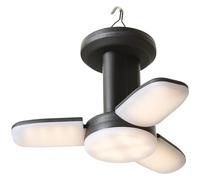 Skandika Lampe de camping Kvitnes | Lampe LED, 6 modes d'éclairage, powerbank, pliable, rechargeable, cellule solaire, intensité variable, 3600 mAh, 400 lumens | Lampe de secours, plein air, randonnée