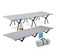 Skandika Lit de Camp Svalig | Lit de Camp Pliable, Pieds Amovibles, Hauteur réglable, Max.150 kg, 192x66 cm, léger | Lit d'appoint, lit Pliant, lit de Camping, Chaise Longue de Camping