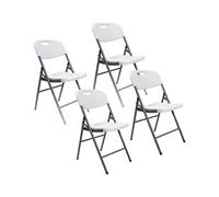 Skandika Masi Set de 4 chaises pliantes - White