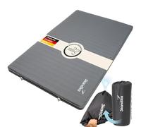 Skandika Matelas Gonflable Easy 3D Premium Compact | Matelas autogonflant pour 2 Personnes, Sac de gonflage, Hydrofuge, Surface Douce, Max 300 kg | Plein air, Camping, Tente