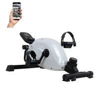 Skandika Mini-vélo Liten | Entraîneur pour Bras et Jambes, Mini vélo d'appartement pour la Maison, Le Bureau et la Table | Console LCD, 8 Niveaux, Frein magnétique | Max. 110 kg (Gris / Noir)