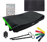 Skandika Plateforme vibrante 4D V3000 Plus | Vibration oscillante jusqu'à 40 Hz, technologie incurvée, tapis de protection, 60 niveaux, 3 + 1 programmes, Max 150KG | Appareil de fitness pour la maison