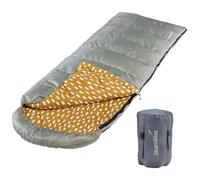 Skandika Sac de Couchage Couverture Dundee | Coton/Flanelle, Haute qualité, jumelable, 3 Saisons, jusqu'à -20°C, 220 x 80 cm | Camping Outdoor randonnée (Sauge/Zip à Droite)