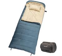 Skandika Sac de Couchage Oppdal | Sac de Couchage Couverture pour Adultes, 3 Saisons, Compact, léger, rectangulaire | jusqu'à 7 °C, 230 × 90 cm | Plein air, Camping, randonnée