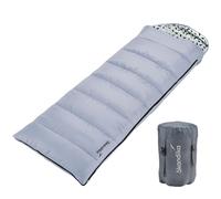 Skandika Sac de Couchage rectangulaire Iceland | Sac de Couchage Adultes, 3 Saisons, 220 x 80 cm, utilisable comme Sac de Couchage Double, Sac de Couchage Camping Chaud (Bleu Clair | Zip à Gauche)