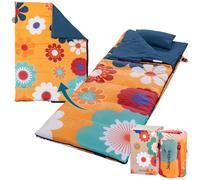 Skandika Sac de Couchage Sovro | Sac de Couchage rectangulaire pour Adultes, 3 Saisons, utilisable comme Sac de Couchage Double, Sacs de Couchage de Camping avec Oreiller