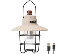 Skandika Soroya Lampe de Camping LED Style rétro | Couleur de lumière réglable, intensité Variable, Batterie 2000 mAh, 500 lumens | Idéale pour Le Camping, Le Jardin, Les activités de Plein air