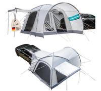 Skandika Tente dôme Pitea 4 Flex Protect Set avec SAS pour SUV | Tente de Camping pour 4 Personnes, avec SAS pour SUV, Sol Cousu, étanche, Anti-UV UPF 50+ | Auvent, Camping, Outdoor