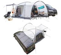 Skandika Tente dôme Pitea 4 Flex Protect Set avec SAS pour Van | Tente de Camping pour 4 Personnes, avec SAS pour Van, Sol Cousu, étanche, Anti-UV UPF 50+ | Auvent, Camping, Outdoor