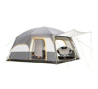 Skandika Tente Tonsberg 5 | Tente de Camping 5 Personnes avec Single Skin, Toit Filet, Protection Toit Amovible, Hauteur 2 m, Sol Cousu, Colonne d'eau 4000 mm | Grande Tente familiale