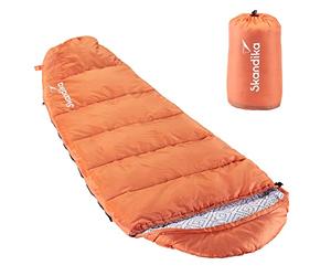 Skandika Vegas Junior | Sac de Couchage Enfant Momie, Doublure intérieure Douce, Hydrofuge, 3 Saisons, jusqu'à -12 °C, 170 x 70 cm, Duvet Enfant, Camping, randonnée, Trekking