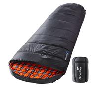 Skandika Vegas XXL sac de couchage zip à gauche - noir