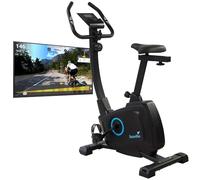 Skandika Vélo d'appartement connecté Bragi/Cykling P6-H | Vélo pour la maison, frein magnétique, compatible Kinomap, hauteur réglable, vélo d'intérieur, vélo de fitness