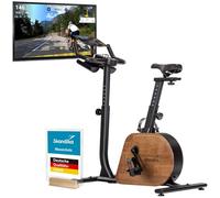 Skandika Vélo d'appartement Trevek P12-G, 16 Niveaux de Résistance, Freinage Magnétique Ultra-Silencieux, Autoalimenté, Masse d'inertie 12KG, Velo appartement, Guidon réglables, Kinomap, Max 120KG