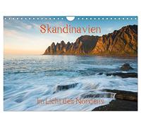 Skandinavien - Im Licht des Nordens (Wandkalender 2026 DIN A4 quer), CALVENDO Monatskalender: Erleben Sie wunderbare Lichtstimmungen des Nordens!