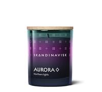 Skandinavisk Bougie parfumée Aurora, notes parfumées : bois de santal et baies de genièvre, jasmin et citron vert, formule végétalienne, 65 g
