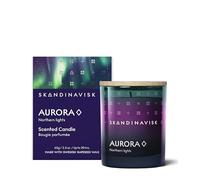 SKANDINAVISK Bougie parfumée Aurore (aurores boréales), 65 g | Base de cire de colza suédoise. Durée de combustion : jusqu'à 20 heures. Inspiré par la nature scandinave ou le style de vie.