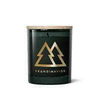 SKANDINAVISK Bougie parfumée Skog (Forêt), 65 g, édition dorée | Édition spéciale avec nos parfums d'hiver scandinaves préférés. Cire de colza suédoise. Jusqu'à 20 heures.