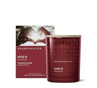 Skandinavisk KYSS 'Kiss' Bougie parfumée Édition spéciale Notes de parfum : mûres et roses, bonbons et clous de girofle, formule végétalienne, 200 g