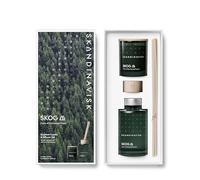 Skandinavisk Skog Coffret cadeau de bougies parfumées 65 g et diffuseur de parfum 100 ml, Skog 'Forest', Notes de parfum : aiguilles de pin et pommes de sapin, sève de bouleau et muguet