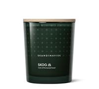 Skandinavisk Skog 'Forest' Bougie parfumée avec 2 mèches, édition spéciale, notes parfumées : aiguilles de pin et pommes de sapin, sève de bouleau et muguet, formule végétalienne, 350 g