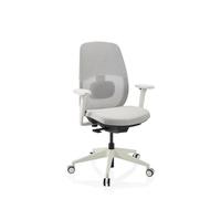 Skandis | sans appui-tête - Siège de bureau de qualité professionnelle Gris / Blanc