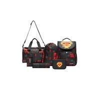 SKANDO BAGS Ensemble de cartable LEGO Ninjago Lloyd - Ensemble de 6 pièces pour les élèves de première année qui combine design ludique avec fonctionnalité et confort., rouge, Kai Schulranzen-Set