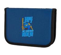 SKANDO BAGS Lego® Ninjago Trousse élégante avec fermetures éclair Lego® 1 x 1, contenu certifié CE et outils d'écriture essentiels.