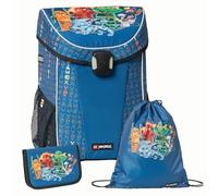 SKANDO BAGS Ninjago Easy Light Ensemble cartable, Lego Ninjago Famille, Taille moyenne à grande, Rucksack