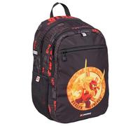 SKANDO BAGS Sac à dos extensible LEGO Ninjago, sac à dos spacieux avec grandes poches zippées, poche avant et poches latérales en filet. Éléments réfléchissants., Dragon Energy, Taille unique