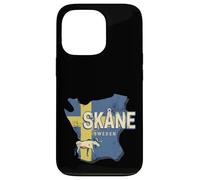 Skane Suède Carte de la Province rétro Souvenir Vintage Coque pour iPhone 13 Pro