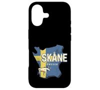 Skane Suède Carte de la Province rétro Souvenir Vintage Coque pour iPhone 17
